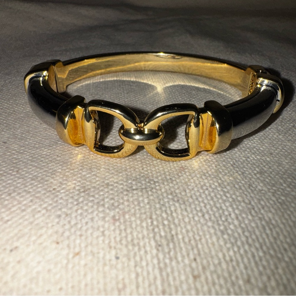 Charter Club Like New Elegant Gold Tone & Silver Tone Magnetic Bangle Bracelet